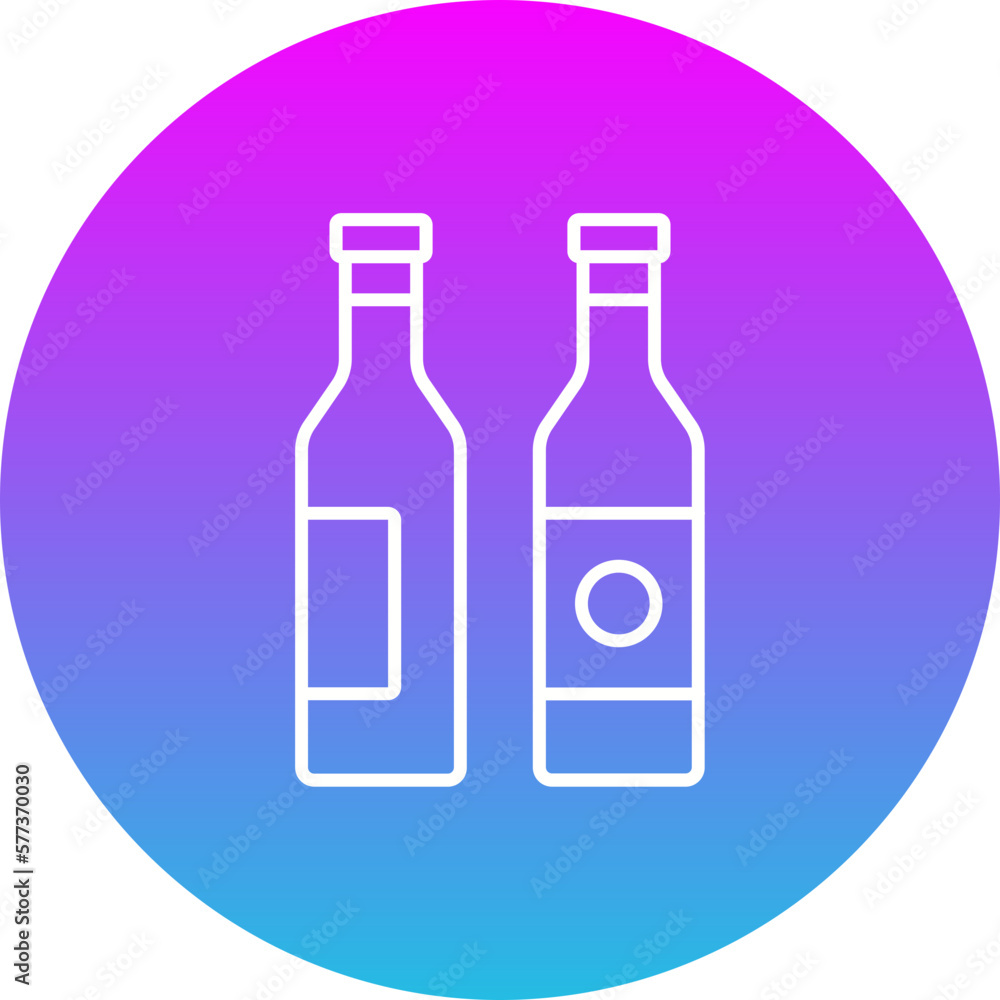 Wine Bottles Icon Wine Bottles Icon