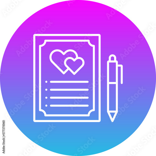 Wedding Contract Icon