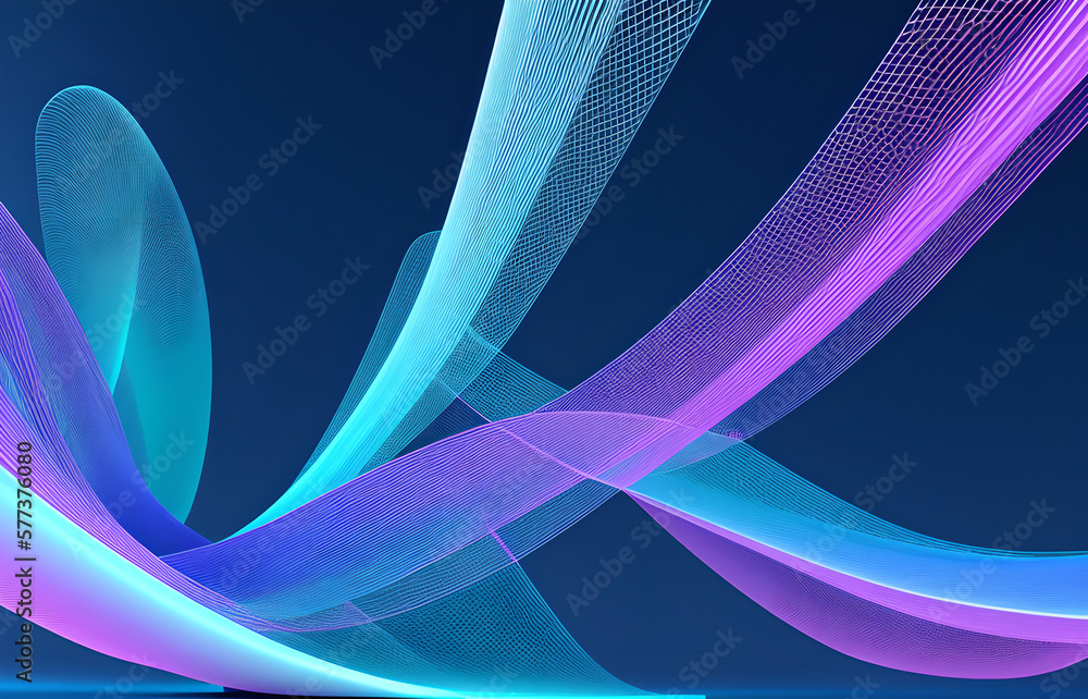 Wave of particles. Abstract background with a dynamic wave. Big data visualization. 3d rendering. Wave of particles. Abstract background with a dynamic wave. Big data visualization. 3d rendering.