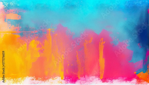 Abstract Watercolor Background With Watercolor Splashes  Using Generative AI