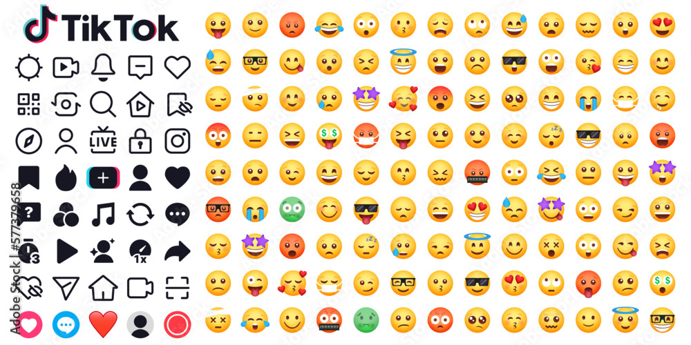 Emoticon Tik Tok Emoji Logo Tiktok Copier Coller VXGXFB