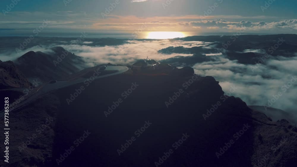 Sunrise at Te Mata Peak with the Pacific ocean behind, Hawke's Bay, New Zealand Sunrise at Te Mata Peak with the Pacific ocean behind, Hawke's Bay, New Zealand