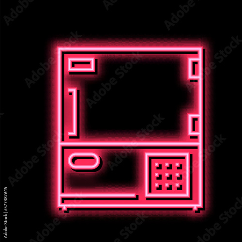 chemical electronic equipment neon glow icon illustration