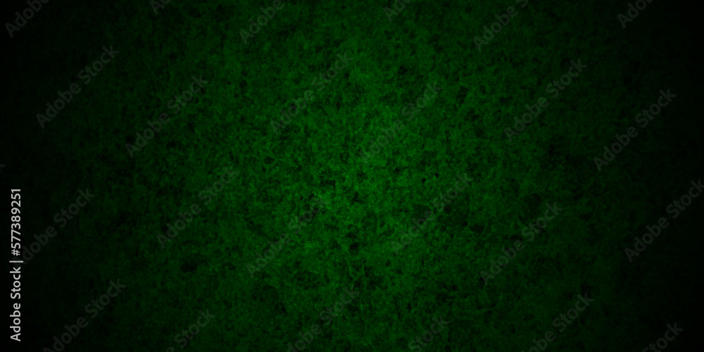 Fototapeta premium Dark green background with grunge backdrop texture, watercolor painted mottled green background, colorful bright ink and watercolor textures on black grunge wall paper background.