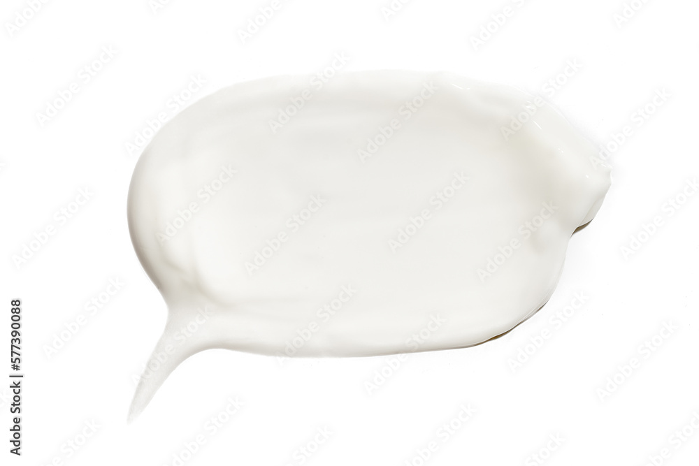 Face or body white cream on white background Face or body white cream on white background