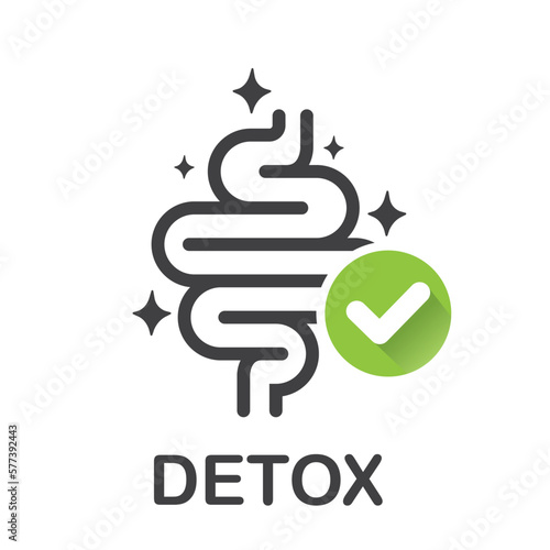 Digestion line icon. Vector symbol in trendy flat style on white background. Digestion sing for design.