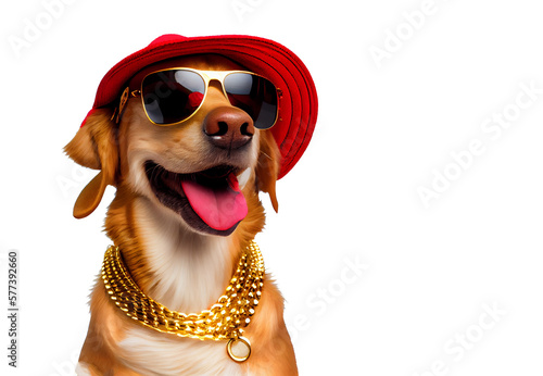 dog wearing glasses. generative AI © STOCK PHOTO 4 U