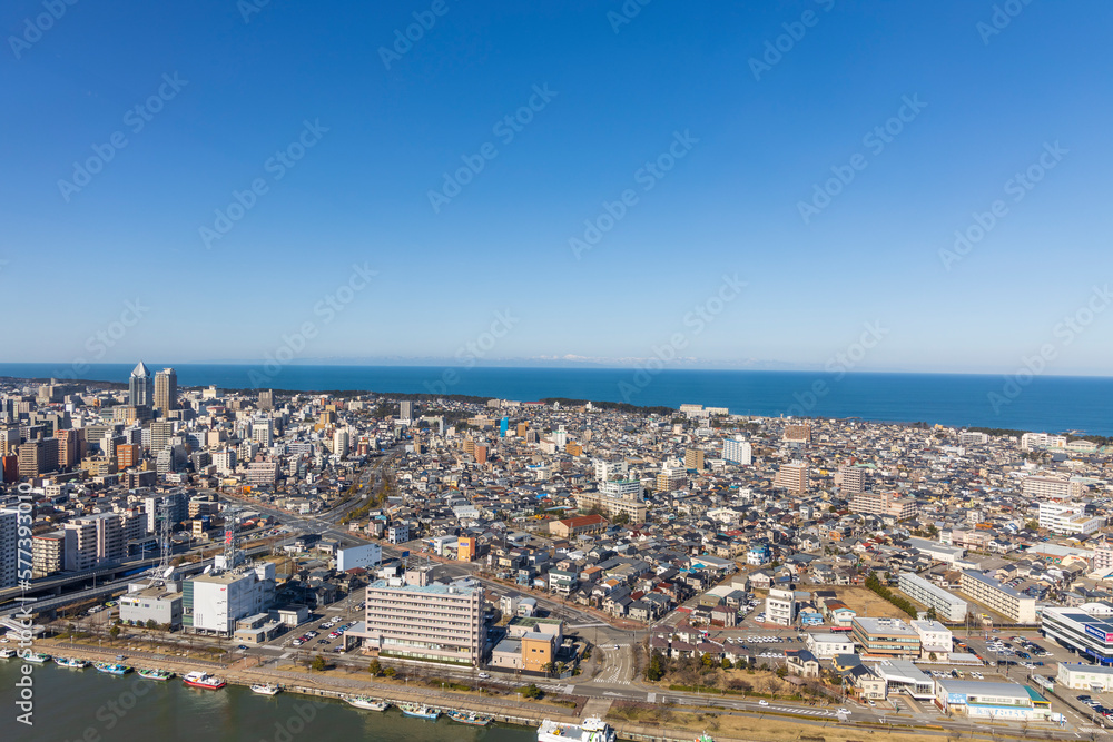 Obraz premium 市街地 新潟