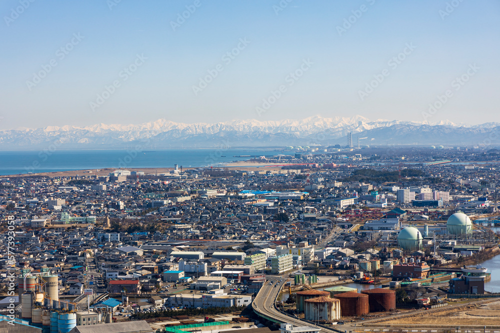 Naklejka premium 市街地