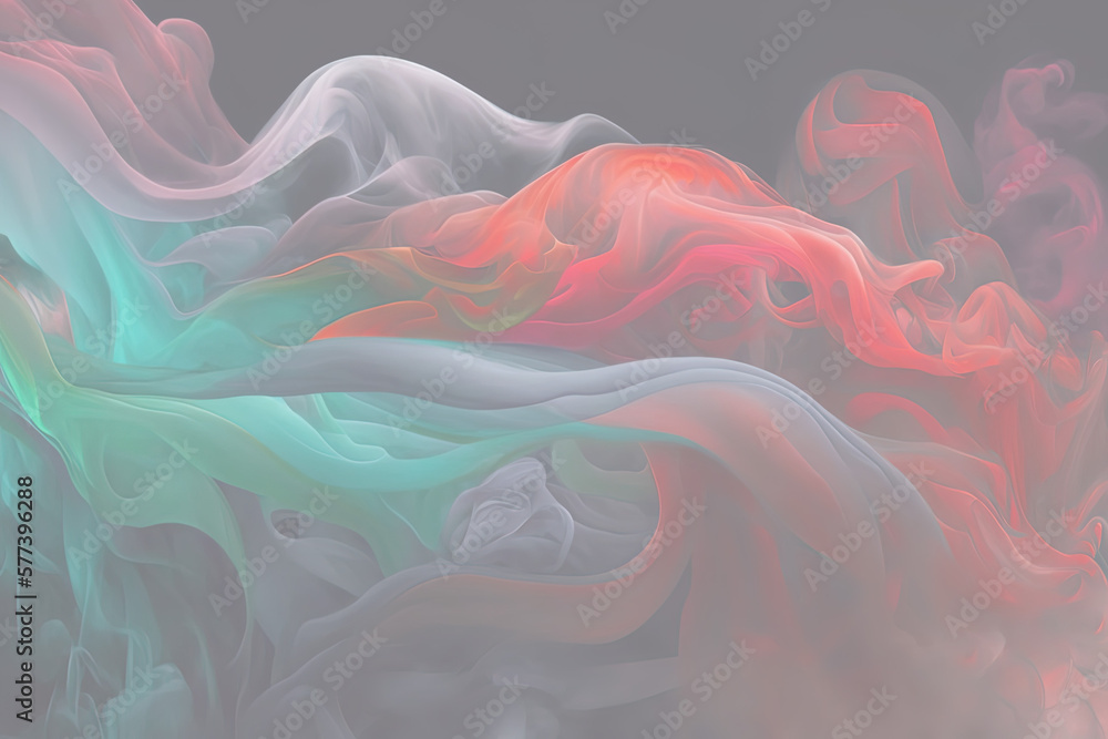 Colorful smoke swirling graciously. Generated AI. Colorful smoke swirling graciously. Generated AI.