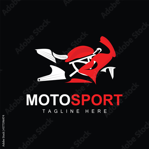 MotoSport Logo, Vector Motor, Automotive Design, Repair, Spare Parts, Motorcycle Team, Vehicle Buying and Selling, and Company Brand