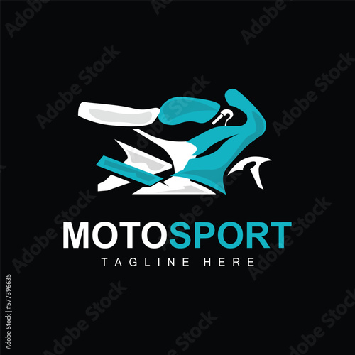 MotoSport Logo, Vector Motor, Automotive Design, Repair, Spare Parts, Motorcycle Team, Vehicle Buying and Selling, and Company Brand