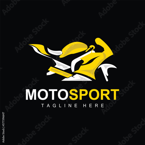 MotoSport Logo, Vector Motor, Automotive Design, Repair, Spare Parts, Motorcycle Team, Vehicle Buying and Selling, and Company Brand