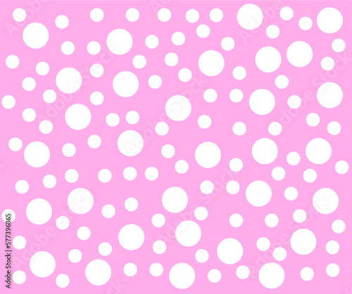 Easter eggs - Easter pattern - Polka dots  pattern - seamless -  pink background - Pink and white - white polka dots , big and small polka dots