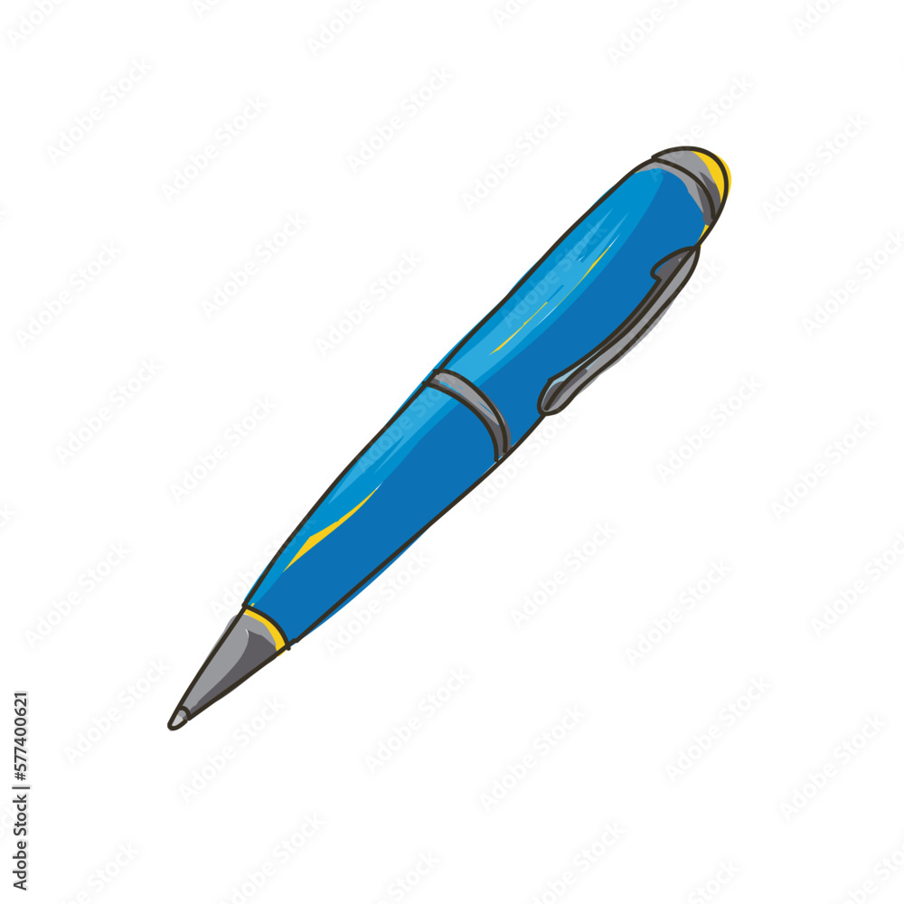 fountain pen isolated on white vector illustration fountain pen isolated on white vector illustration