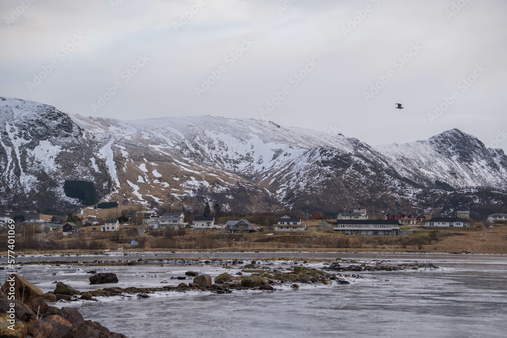 Northern Norwegian mountains in winter