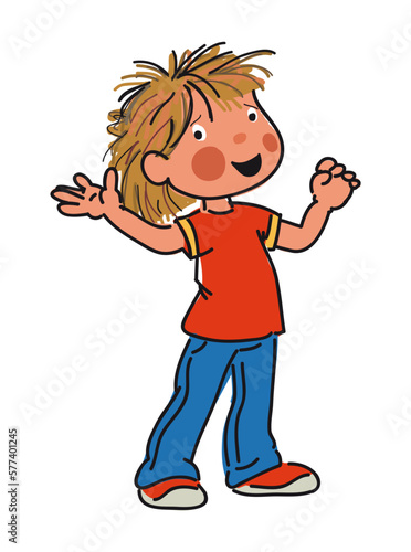 child singing vector illustration children song