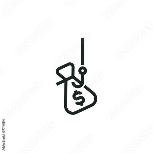 Investment scam icon isolated on white background