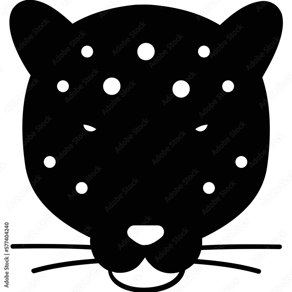 Panther Glyph Vector Icon which can easily modified or edit Panther Glyph Vector Icon which can easily modified or edit