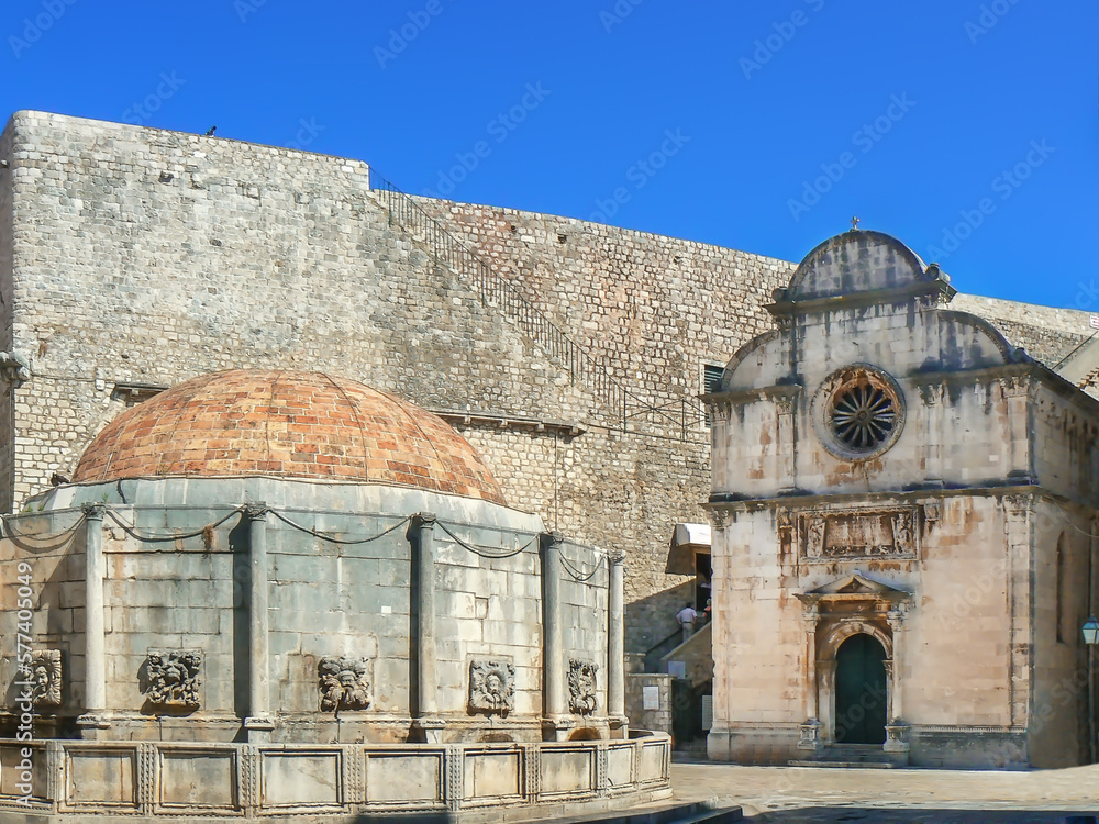 Onofrio’s Fountain in Dubrovnik, Croatia