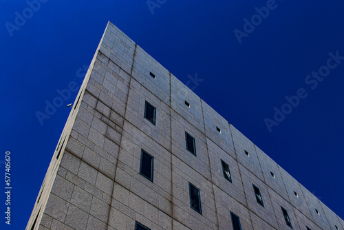 building with sky and clouds