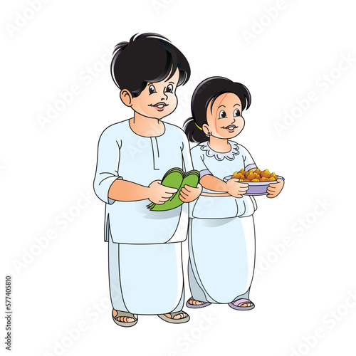 Sri Lanka Sinhala new year boy and girl
