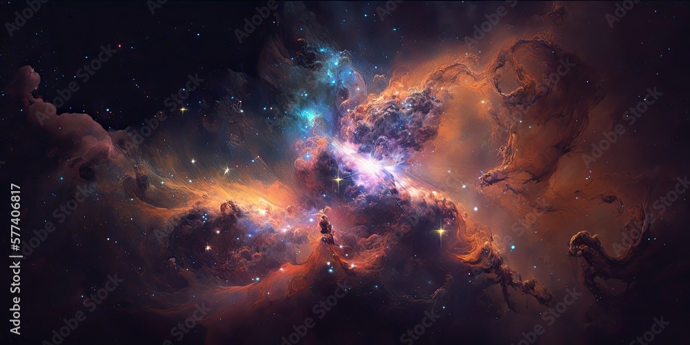 A Space themed background with a nebula