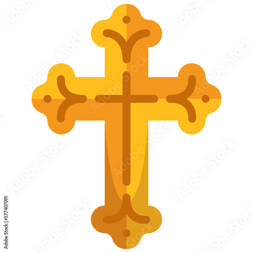 crucifix flat icon
