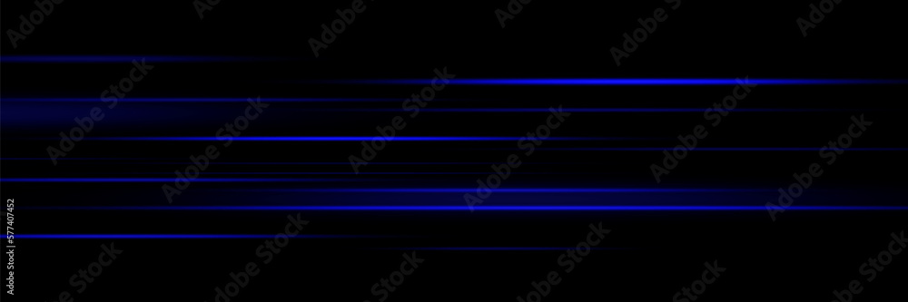 Set of blue lines, laser beams, bright light beams with sparkles and dust on a black background. vector illustration Set of blue lines, laser beams, bright light beams with sparkles and dust on a black background. vector illustration