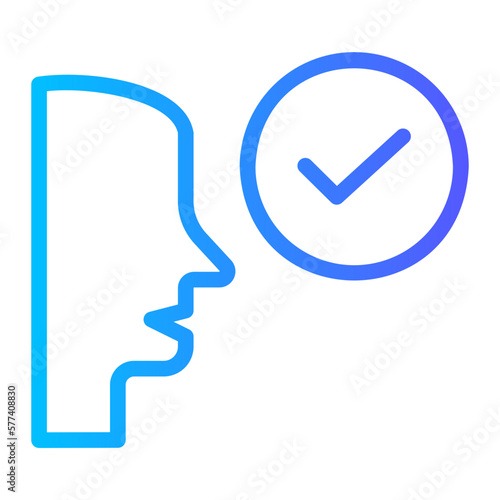 pronunciation gradient icon