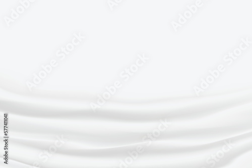 Fototapeta Naklejka Na Ścianę i Meble -  White Cloth Pattern Background. Vector Illustration