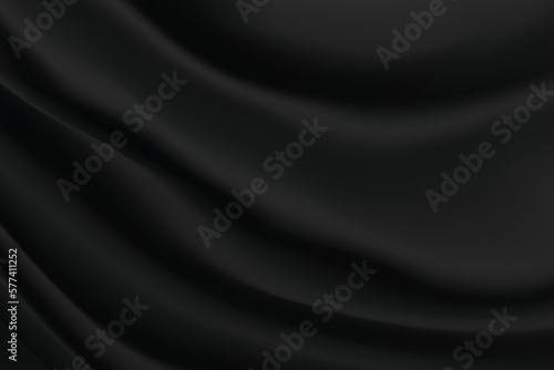 Black Cloth Pattern Background. Vector Illustration