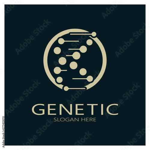 DNA vector logo design template.modern medical logotype.laboratory science icon symbol.colorful pharmacology sign-vector