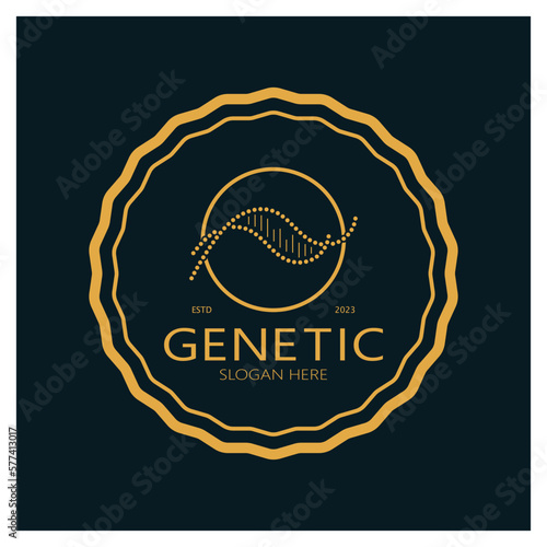 DNA vector logo design template.modern medical logotype.laboratory science icon symbol.colorful pharmacology sign-vector