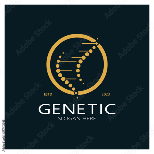 DNA vector logo design template.modern medical logotype.laboratory science icon symbol.colorful pharmacology sign-vector