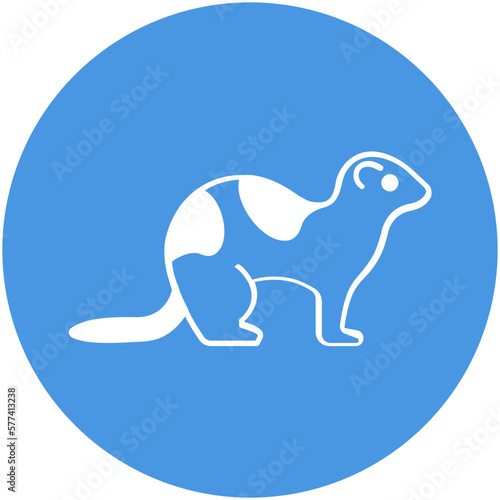 Ferret Vector icon which can easily modify or edit  
