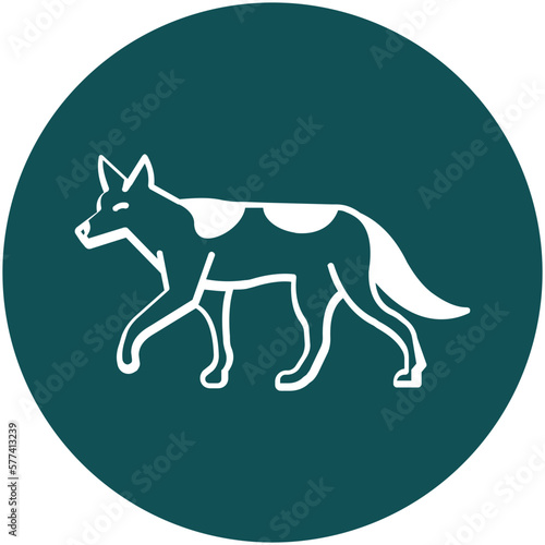 canis aureus Vector icon which can easily modify or edit

