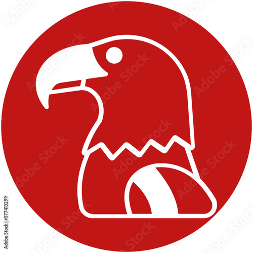 Sea eagle Vector icon which can easily modify or edit

