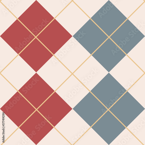 Argyle Seamless pattern. Classic background for wallpaper, paper, web page background, blankets, wrapping paper, print, fabric or textile, card