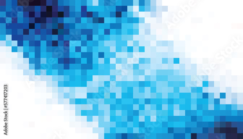 Abstract geometry square white and blue background pattern. vector illustration.