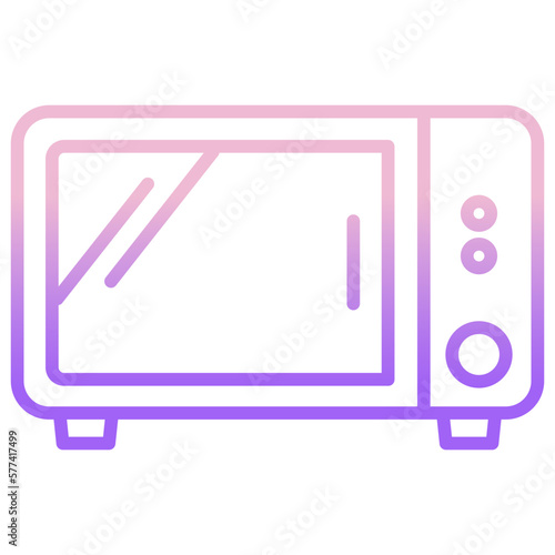 Microwave oven icons