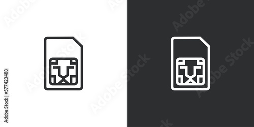 lion and sim card logo sim card logo vector illustration illustration template