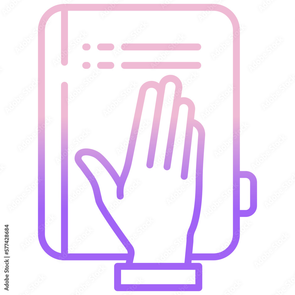 Obraz premium Oath icon