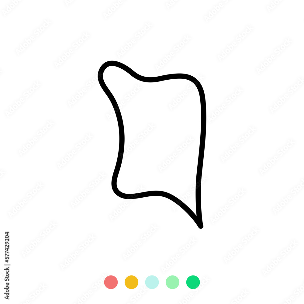 Obraz premium Speech bubbles linear vector element, Text balloon, Vector icon.