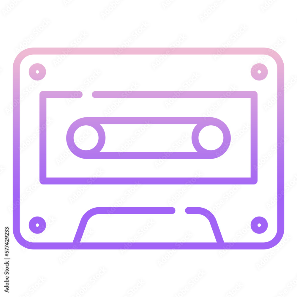Fototapeta premium Cassette icon