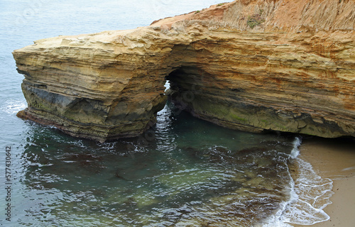 Natural arch on Pacific - San Diego, California