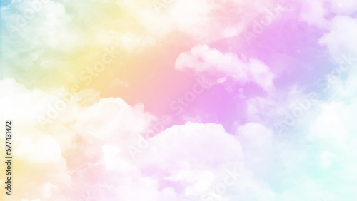 The vast pastel sky and clouds sky. Cloudy pastel sky abstract background