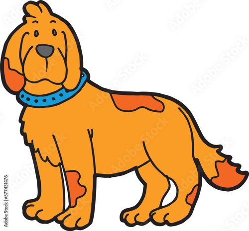 vector illustration of a dog