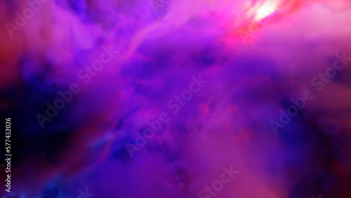 Abstract clouds of colorful smoke. Design. Spreading bright contrasting clouds with light flares.