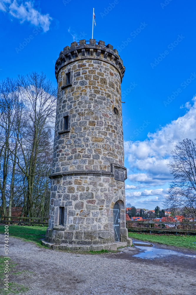 Turm einer historischen Burg in Tecklenburg